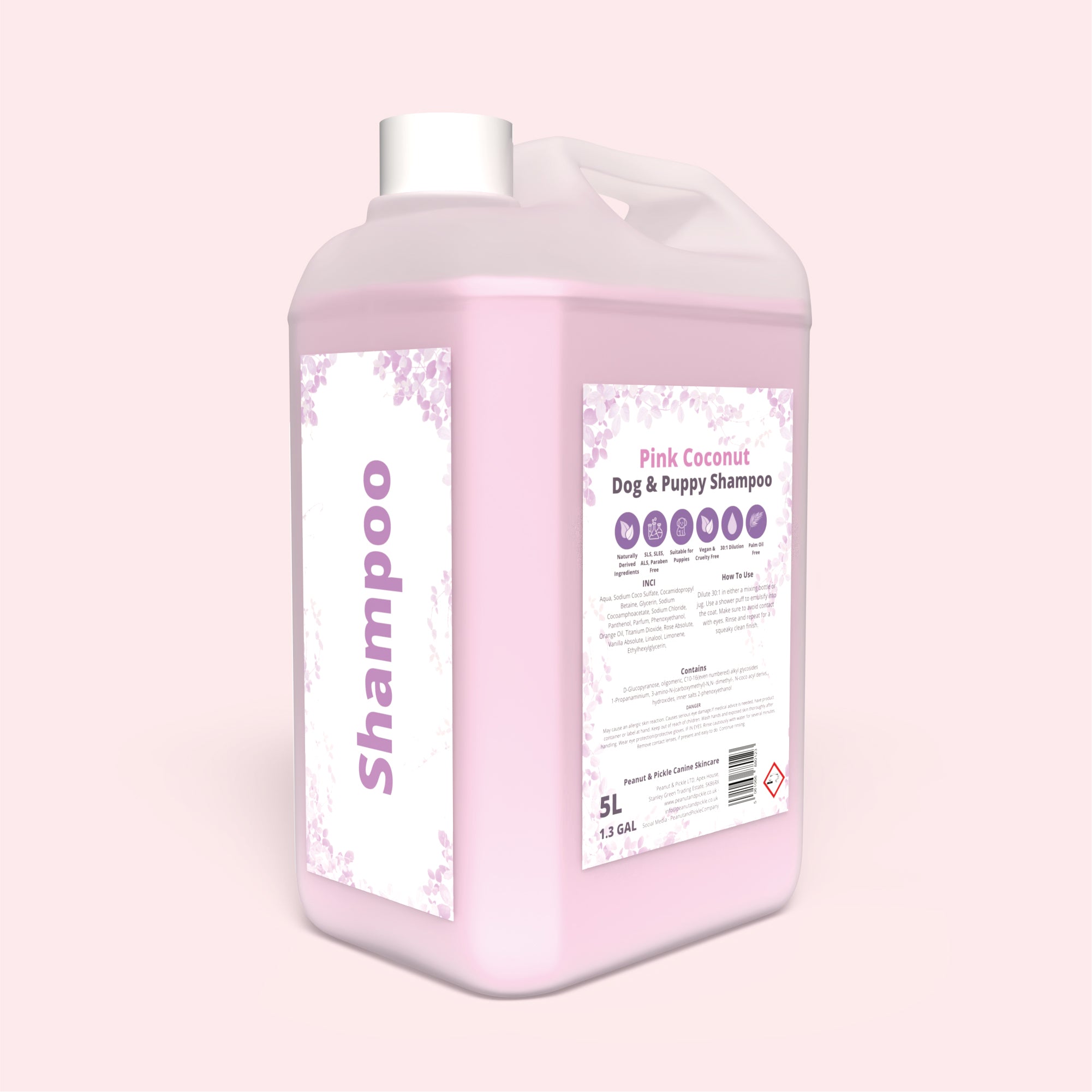 Pink Coconut | Dog & Puppy Shampoo | 5L