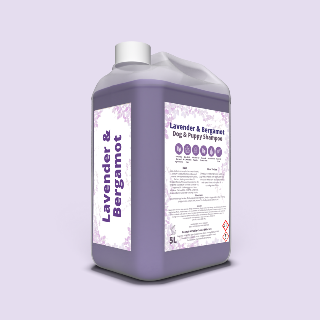 Lavender &amp; Bergamot | Dog &amp; Puppy Purple Shampoo | 5L