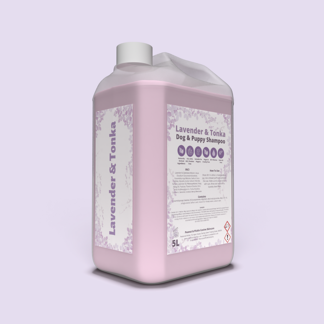 Lavender &amp; Tonka | Prebiotic Dog &amp; Puppy Shampoo | 5L