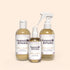 amber and coconut shampoo, dry shampoo and perfume. handmade canine skincare