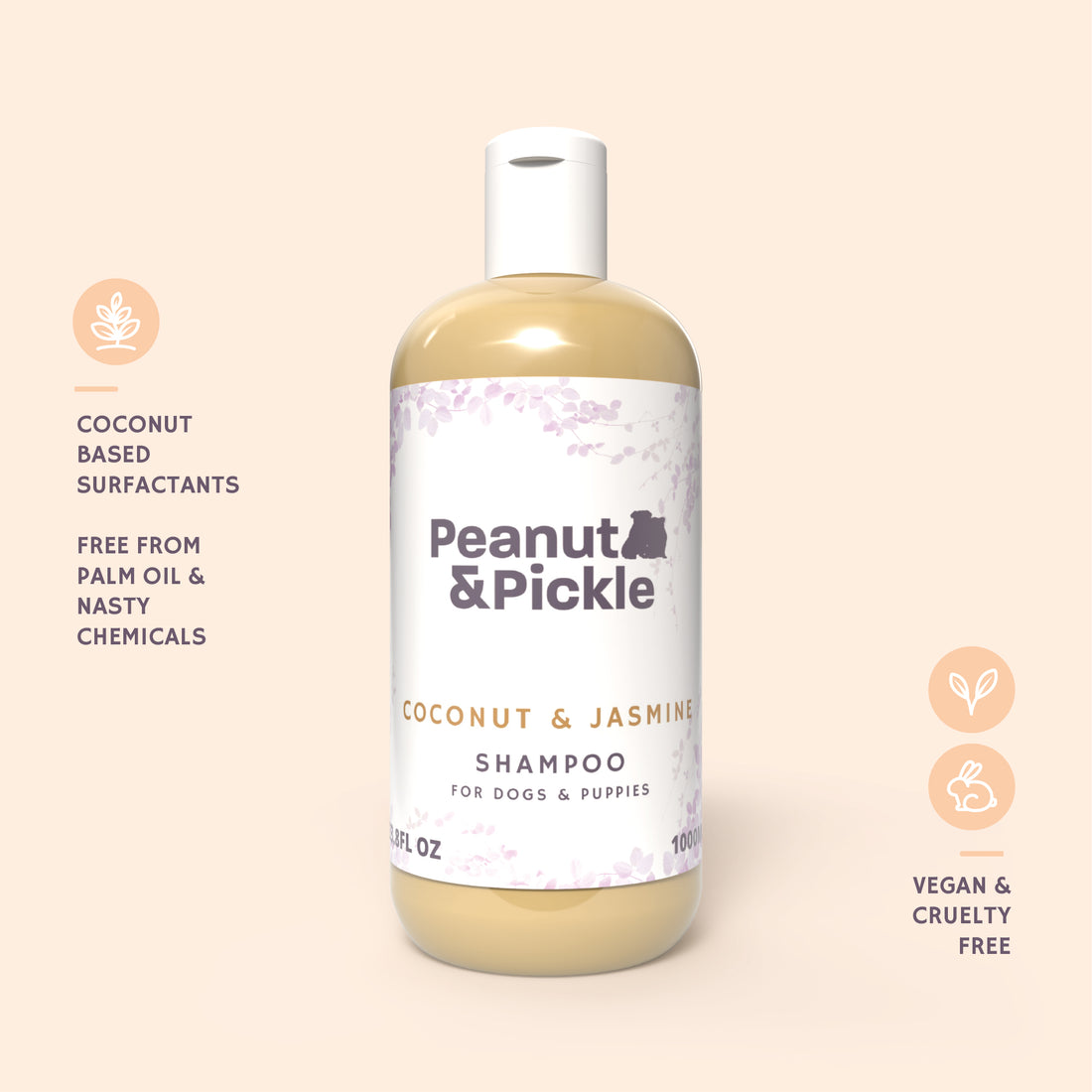 Coconut &amp; Jasmine | Dog &amp; Puppy Conditioning Shampoo | 1L