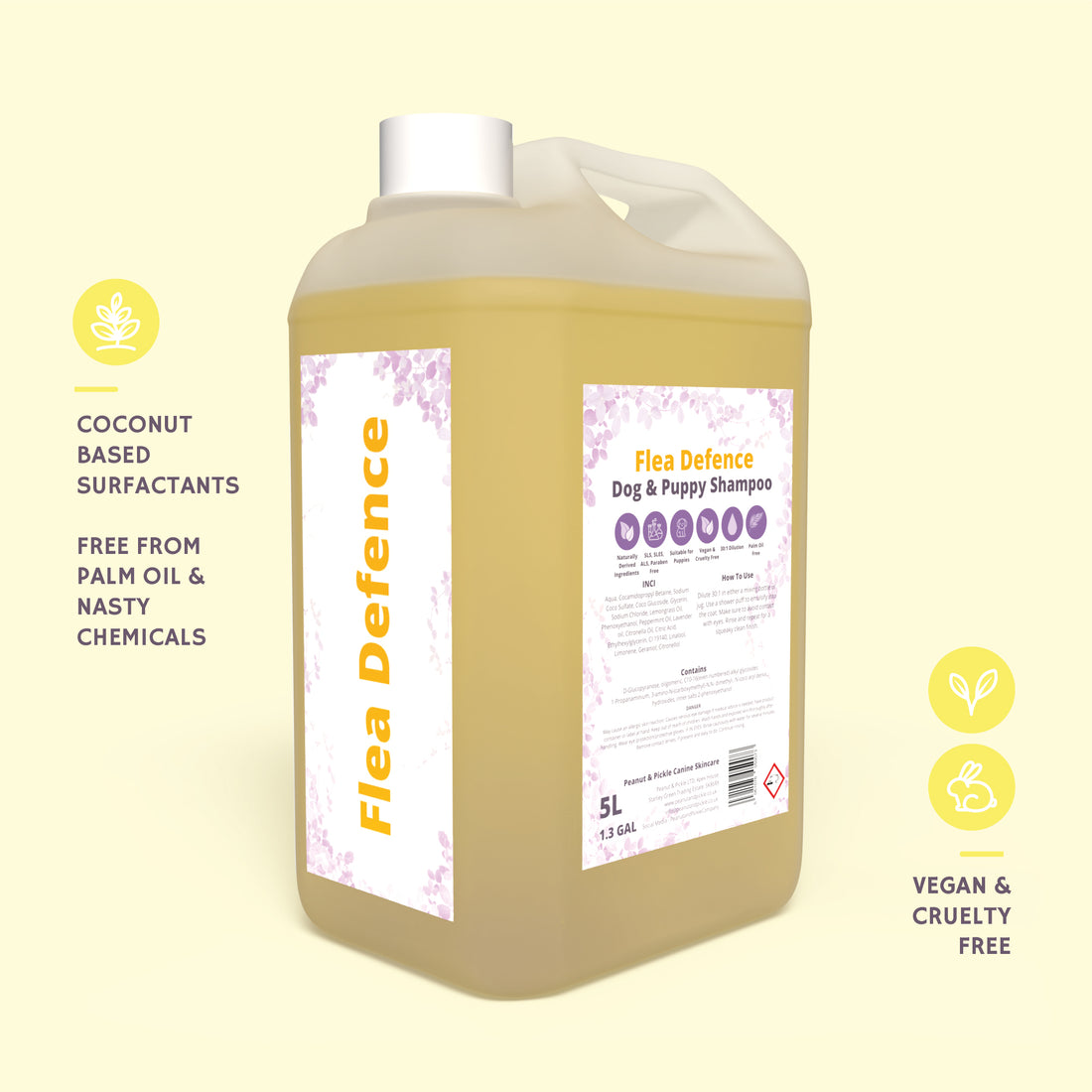 Flea Defence | Dog &amp; Puppy Shampoo | 5L