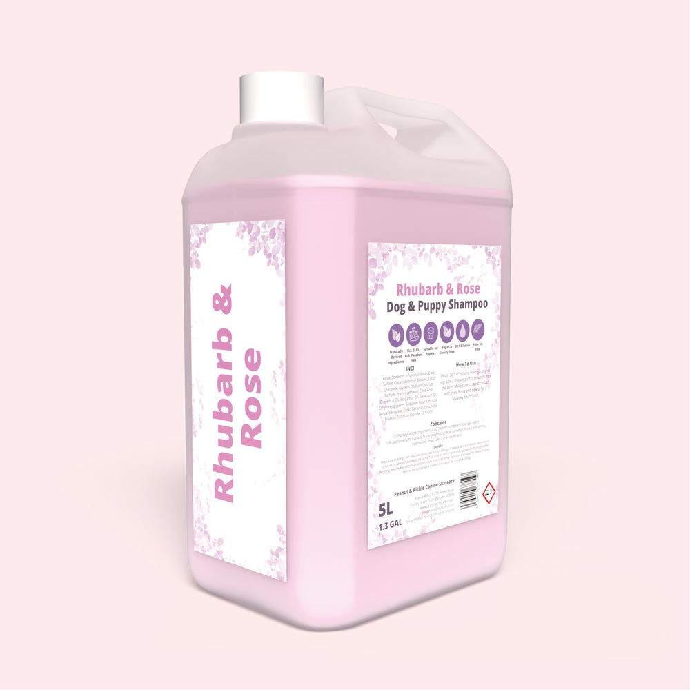 Rhubarb & Rose | Degreasing Dog & Puppy Shampoo | 5L