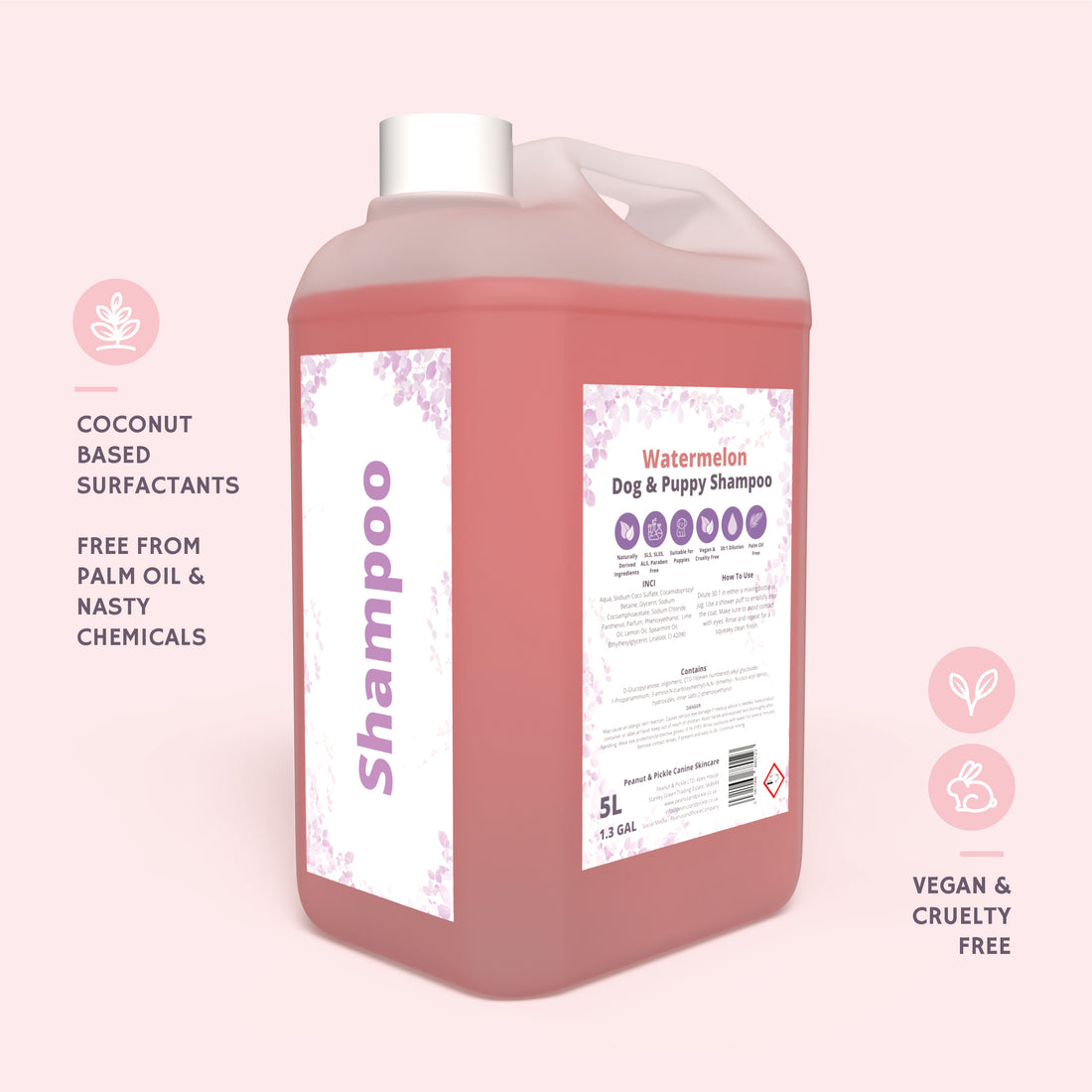 watermelon shampoo for dogs and puppies.