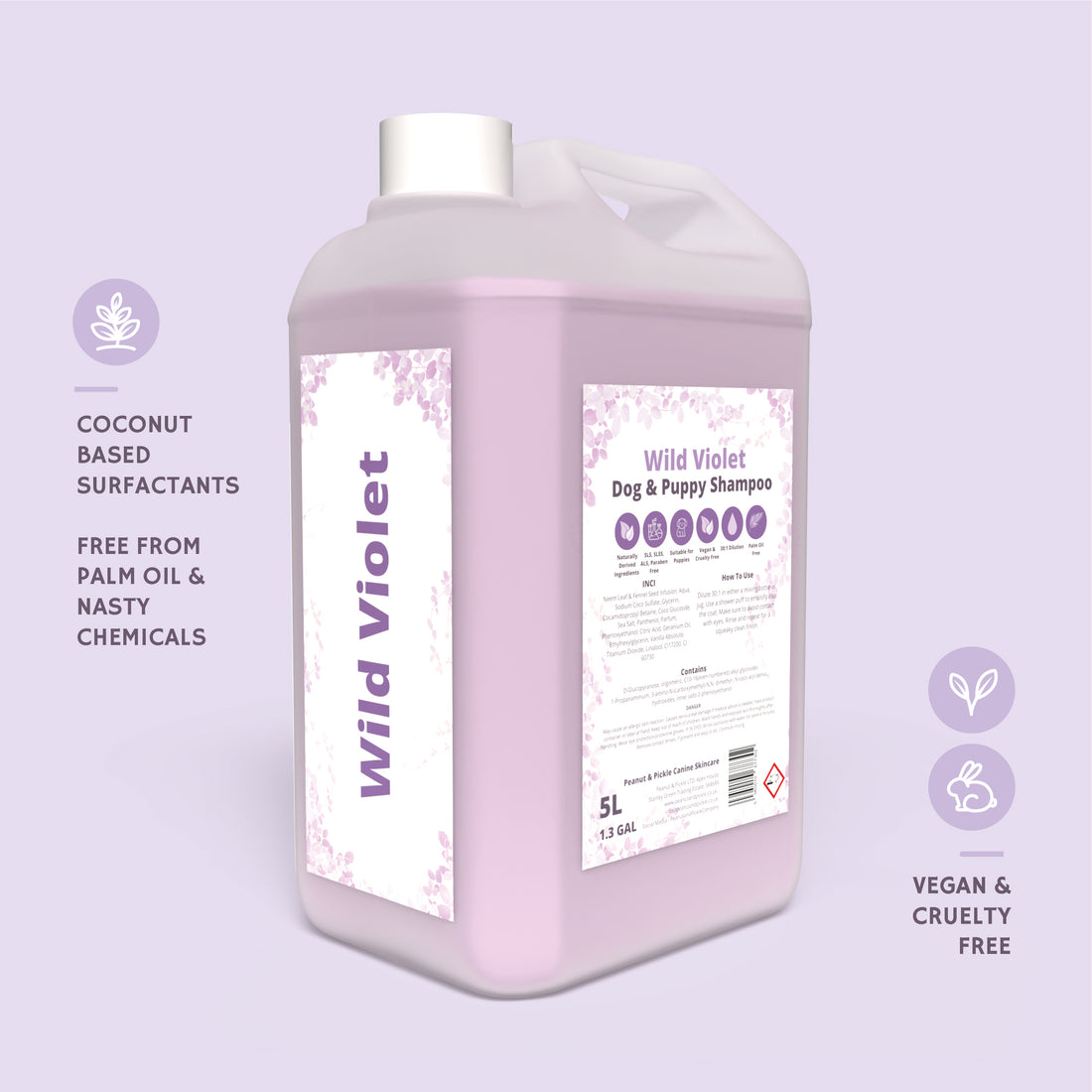 Wild Violet | Dog &amp; Puppy Shampoo | 5L